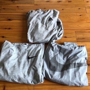 Boys adidas Nike pull overs